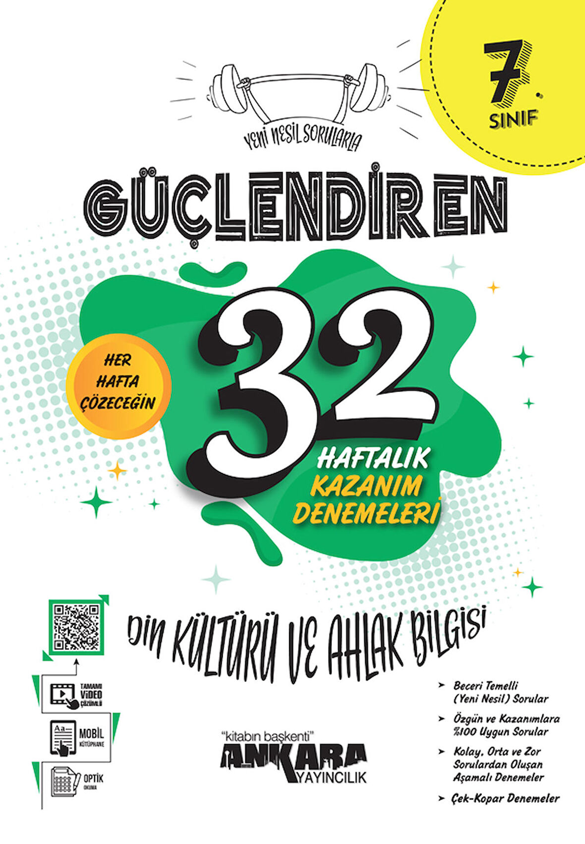 7. Sınıf Güçlendiren 32 Haftalık Din Kültürü ve Ahlak Bilgisi Kazanım Denemeleri