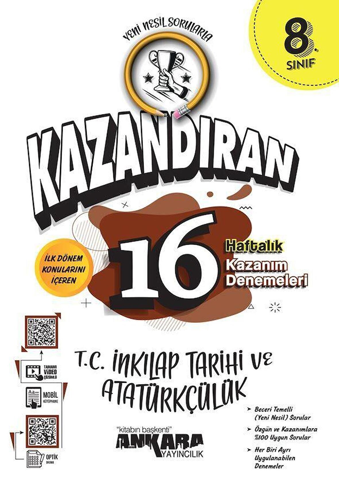 LGS Kazandıran 16 Haftalık T.C İnkılap Tarihi ve Atatürk Kazanım Denemeleri