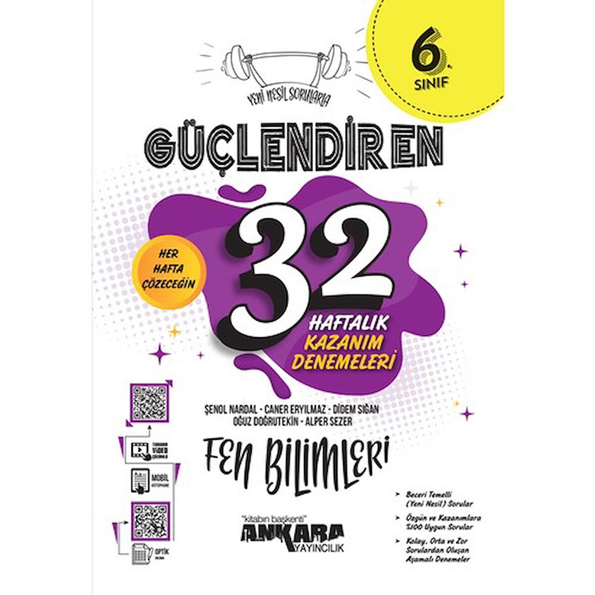 6. Sınıf Güçlendiren 32 Haftalık Fen Bilimleri Kazanım Denemeleri