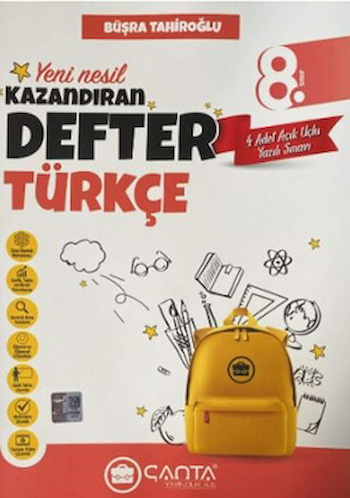 8. Sınıf Türkçe Okula Yardımcı Kazandıran Defter