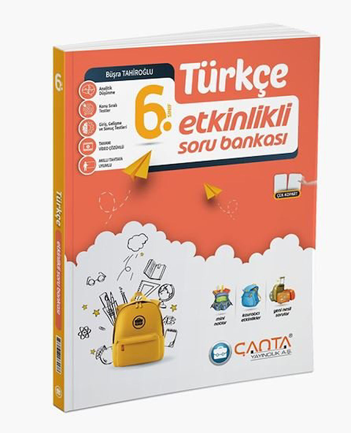 Çanta yayınları 6.Sınıf Türkçe Etkinlikli Kazanım Soru Bankası 2024-2025