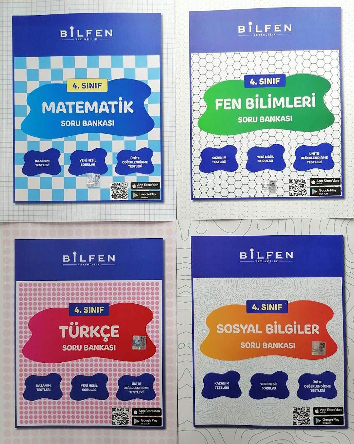 Bilfen 4.Sınıf 4'lü Soru Bankası Seti