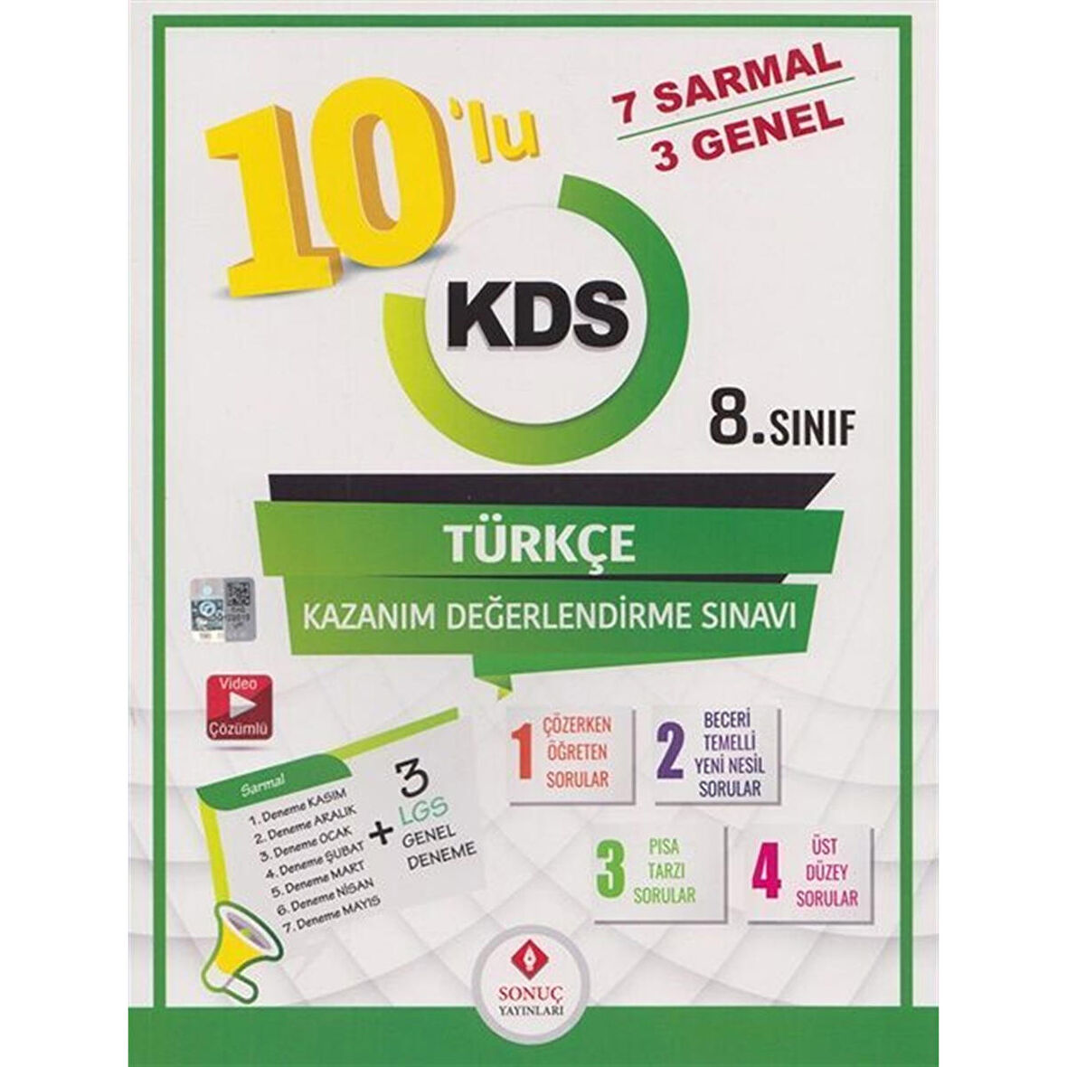 8. Sınıf Türkçe 10 lu Kazanım Değerlendirme Sınavı