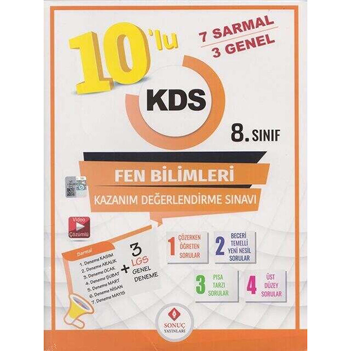 8. Sınıf Fen Bilimleri 10 lu Kazanım Değerlendirme Sınavı