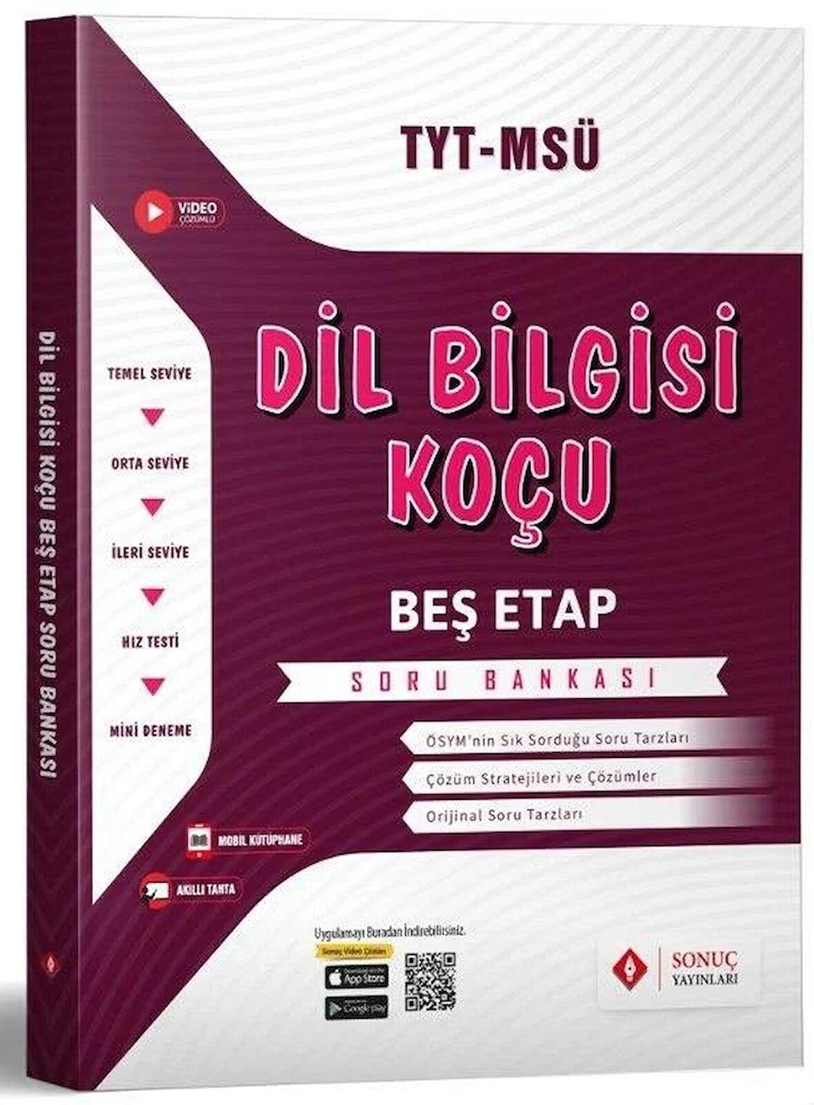 SONUÇ YAYINLARI TYT MSÜ DİL BİLGİSİ KOÇU BEŞ ETAP SORU BANKASI