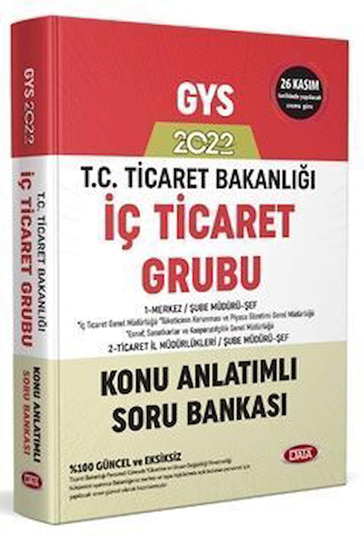 Data Yayınları 2022 Ticaret Bakanlığı İç Ticaret Grubu Konu Anlatımlı Soru Bankası