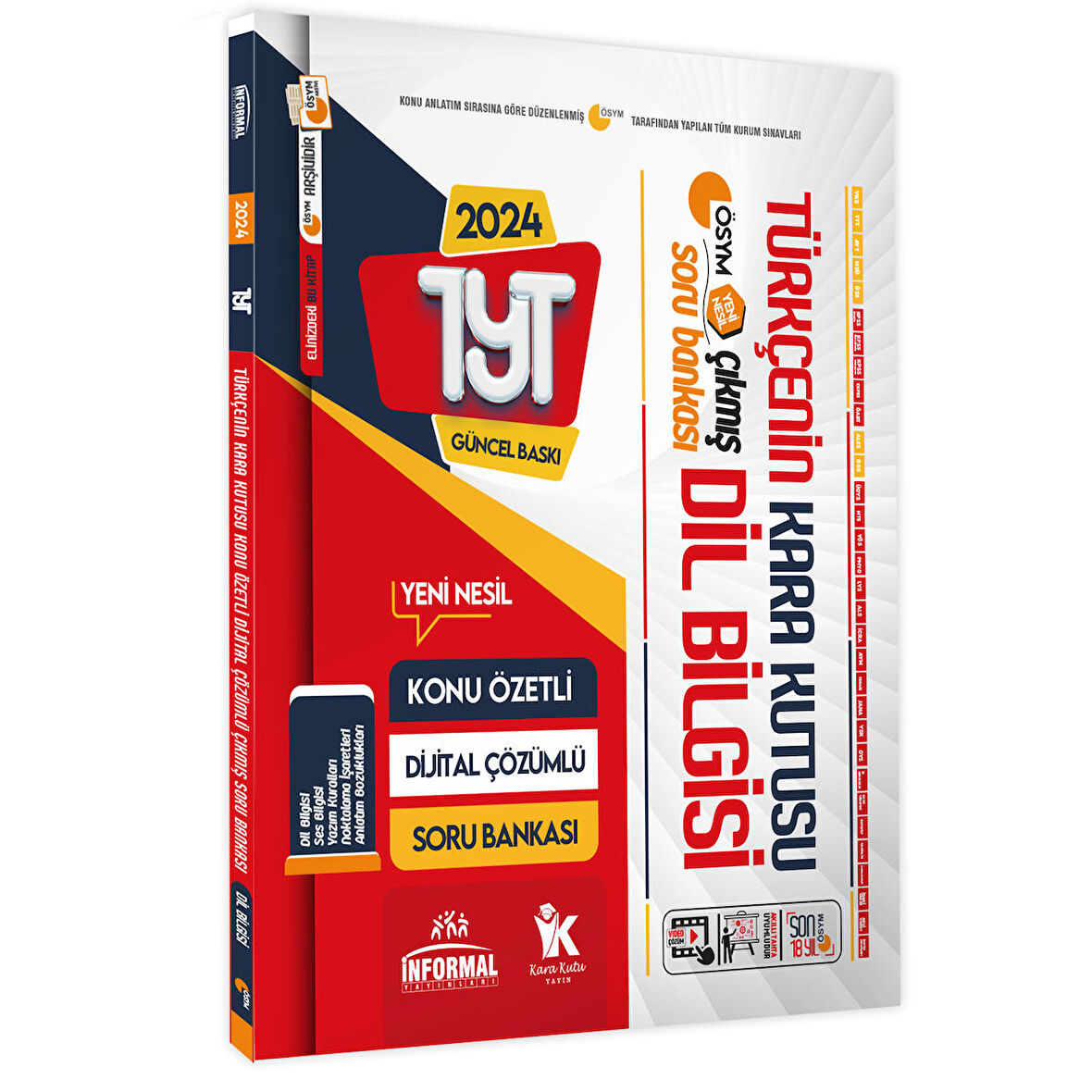 2024 YKS-TYT Türkçenin Kara Kutusu DİL BİLGİSİ Konu Özetli Dijital Çözümlü ÖSYM Çıkmış Soru Bankası