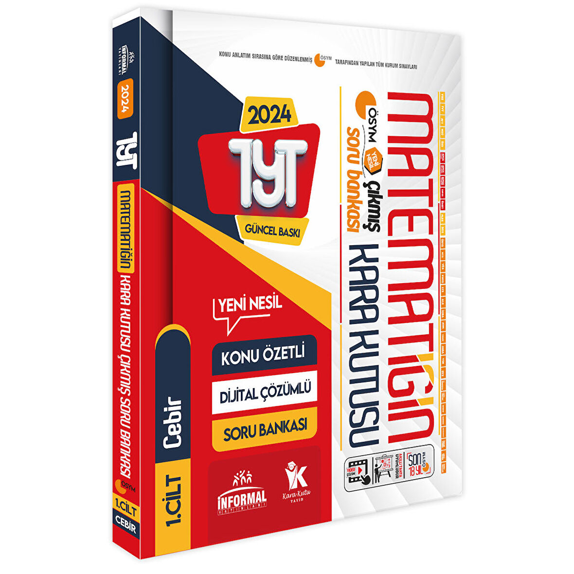 2024 YKS-TYT Matematiğin Kara Kutusu 1.Cilt Konu Özetli D.Çözümlü ÖSYM Çıkmış Soru Havuzu Bankası