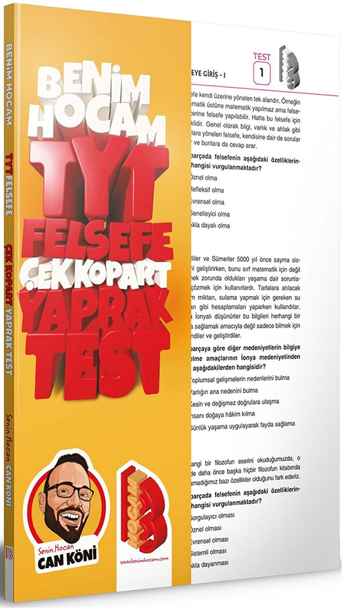 2023 TYT Felsefe Çek Kopar Yaprak Test