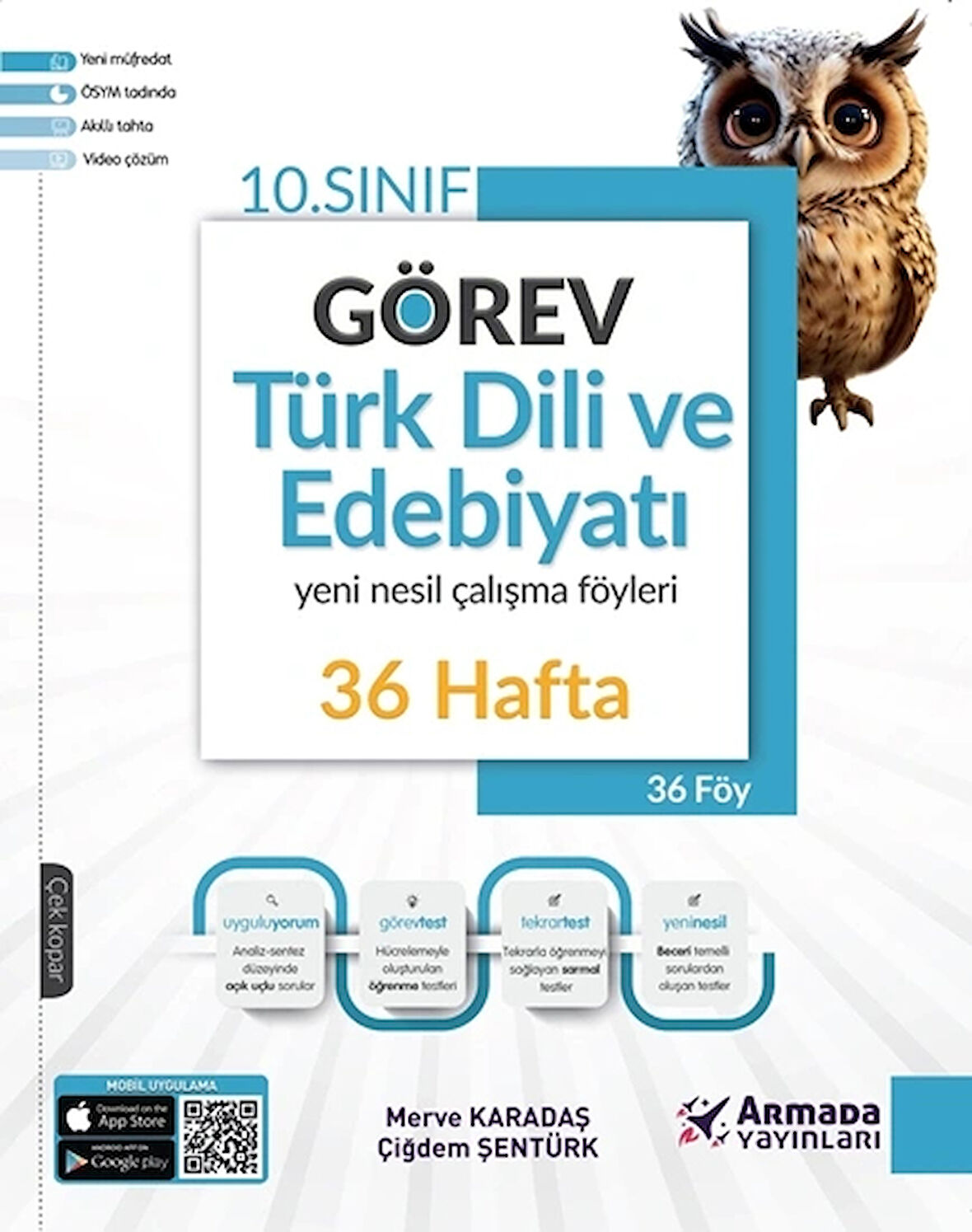 Armada 10. Sınıf Görev Türk Dili ve Edebiyatı Yeni Nesil Çalışma Föyleri 36 Hafta Yeni