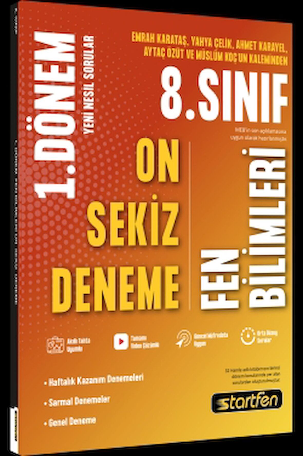 8. Sınıf 1. Dönem 18'li Fen Bilimleri Denemesi