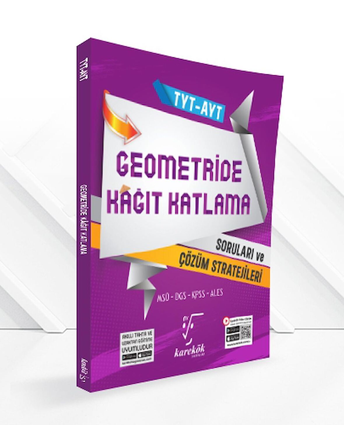 Karekök YKS TYT AYT Geometride Kağıt Katlama Soruları ve Çözüm Stratejileri Karekök Yayınları