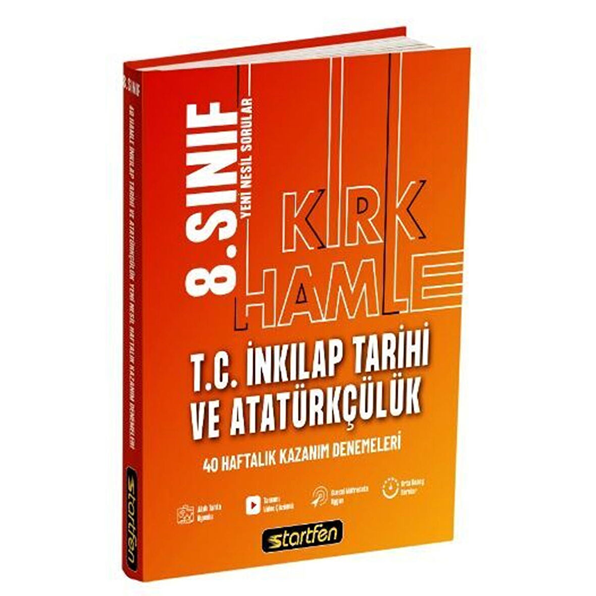 8. Sınıf T.C. İnkılap Tarihi ve Atatürkçülük 40 Hamle Haftalık Kazanım Denemeleri