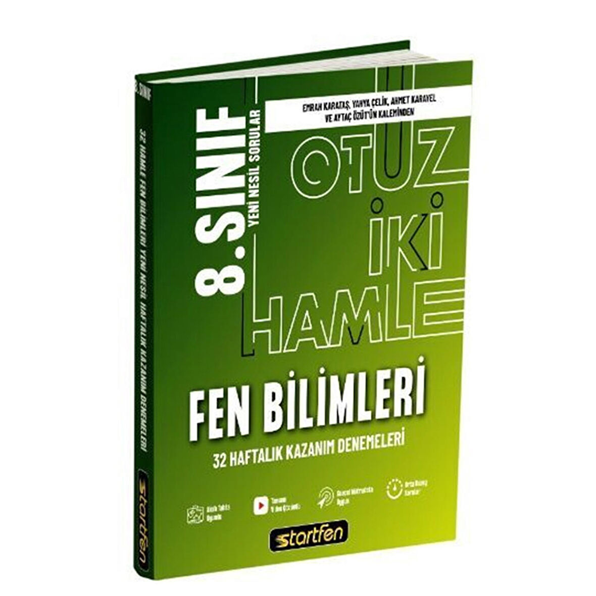 8. Sınıf Fen Bilimleri 32 Hamle Haftalık Kazanım Denemeleri