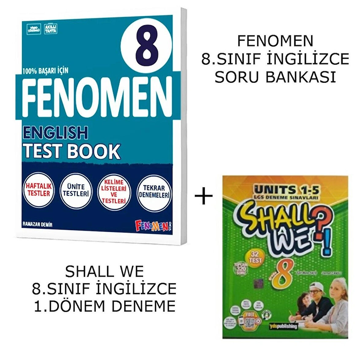 FENOMEN 8.SINIF TEST BOOK + SHALL WE 8.SINIF 1.DÖNEM LGS DENEMELERİ