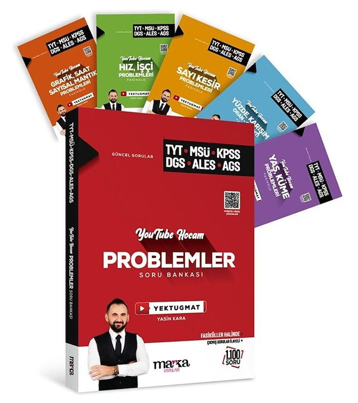 Marka 2026 YKS TYT MSÜ KPSS DGS ALES MEB-AGS Problemler Youtube Hocam Soru Bankası Çözümlü Yektuğ Mat - Yasin Kara Marka Yayınları