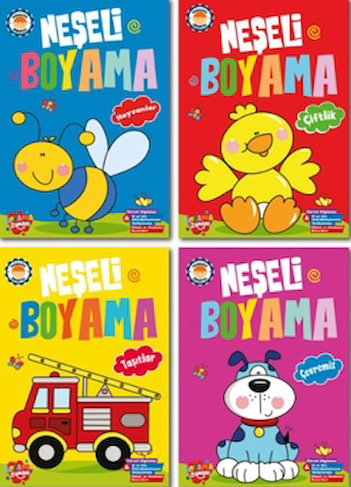 Neşeli Boyama - 4 Kitap Takım