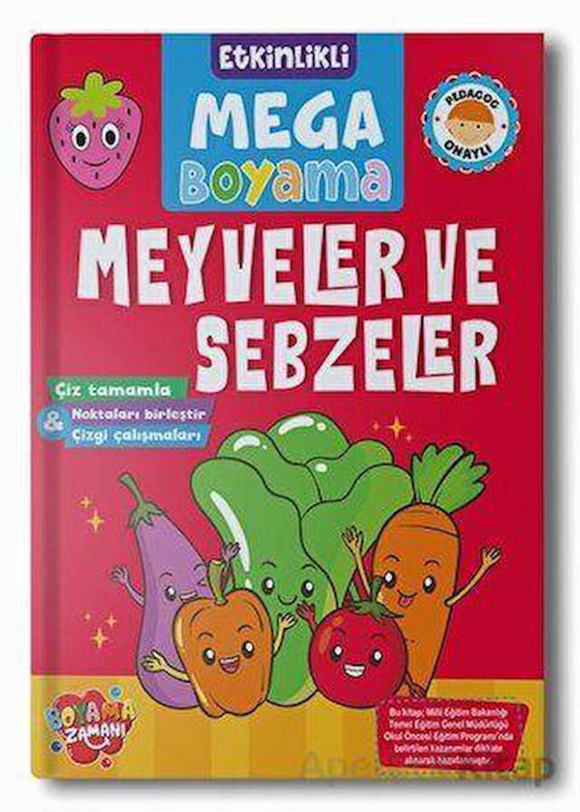 Etkinlikli Mega Boyama - Meyveler ve Sebzeler