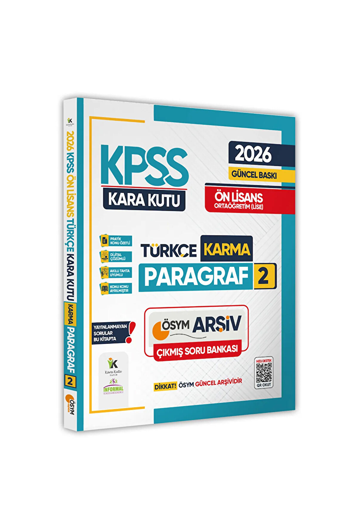 2026 KPSS Önlisans/Ortaöğretim Türkçenin Kara Kutusu PARAGRAF 2 KARMA ÖSYM Çıkmış Soru Bankası