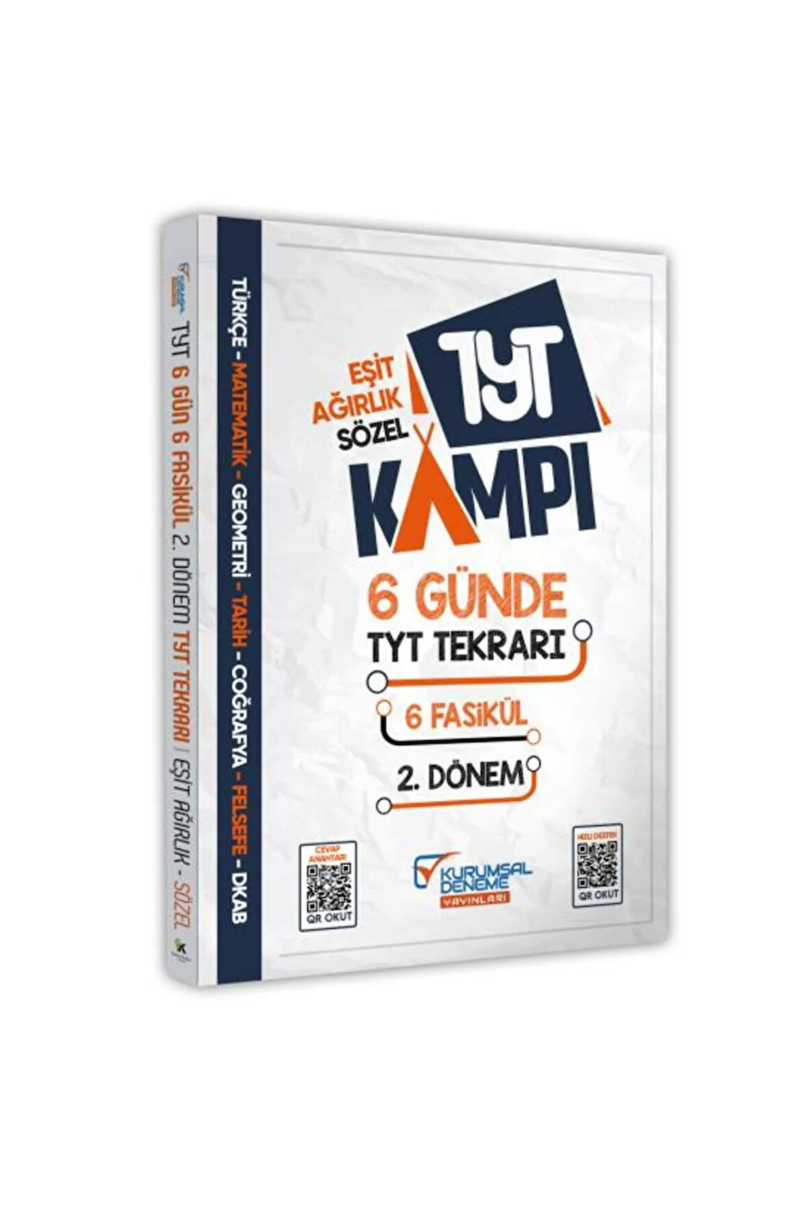 2026 YKS- TYT 2. Dönem Tekrar Kampı 6 Günde 6 Fasikül Seti Eşit Ağırlık-Sözel