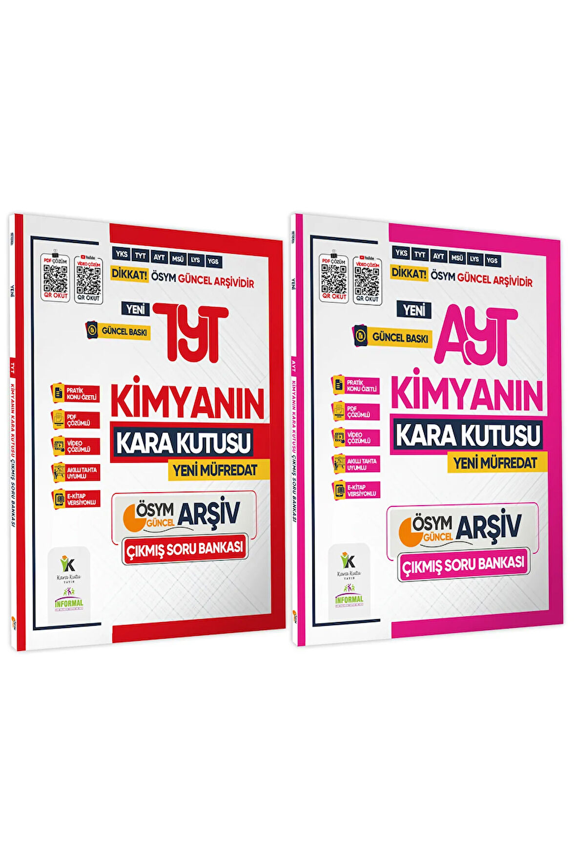2025 Tyt-ayt Kimya Kara Kutu Ösym Çıkmış Soru Havuzu Bankası 2li Set Konu Özetli Dijital Çözümlü