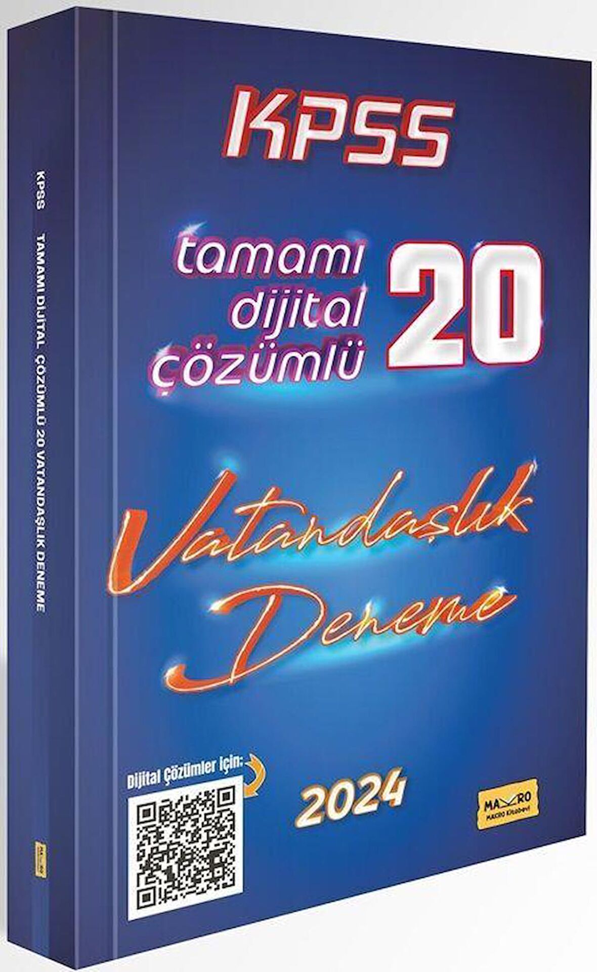 2024 KPSS Vatandaşlık Tamamı Dijital Çözümlü 20 Deneme Makro Kitabevi