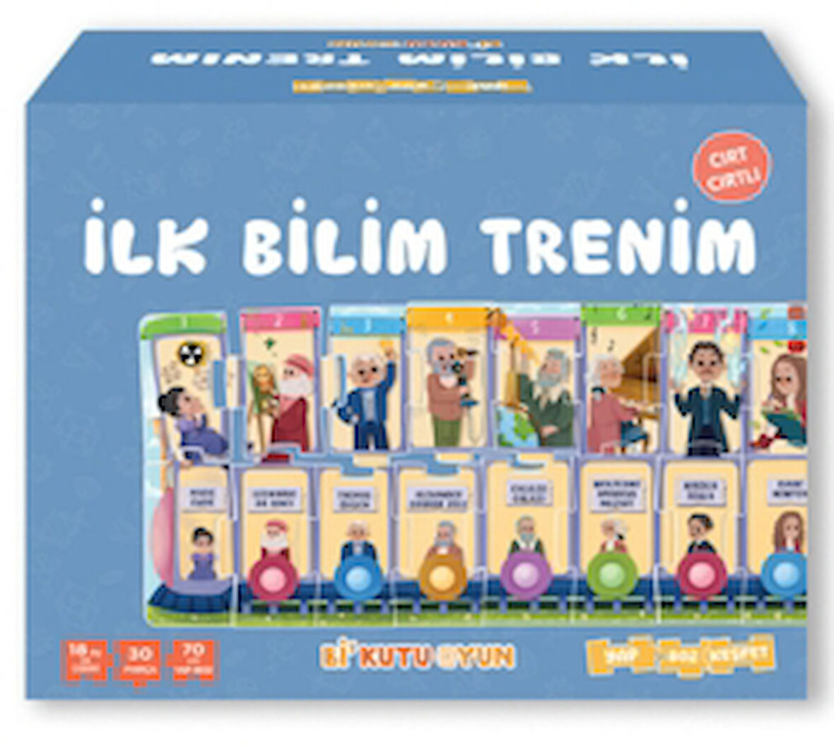 İlk Bilim Trenim - Cırt Cırtlı Yapboz ve Kitap Seti