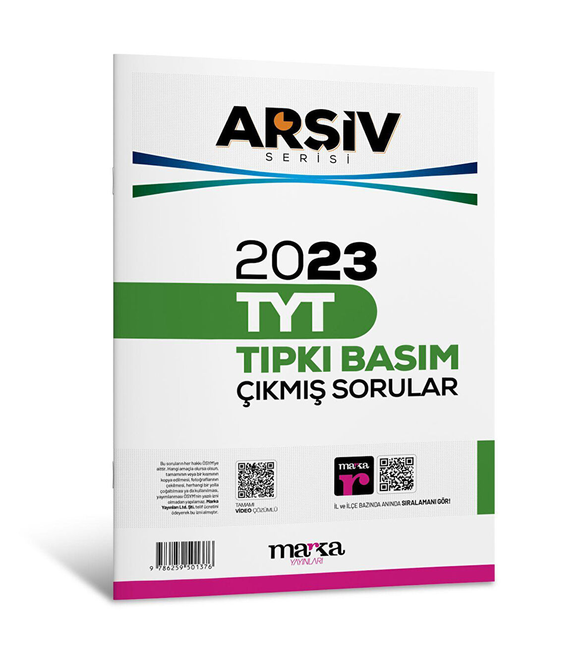 2023 TYT ARŞİV SERİSİ Tıpkı Basım Çıkmış Sorular Tamamı Video Çözümlü Marka Yayınları