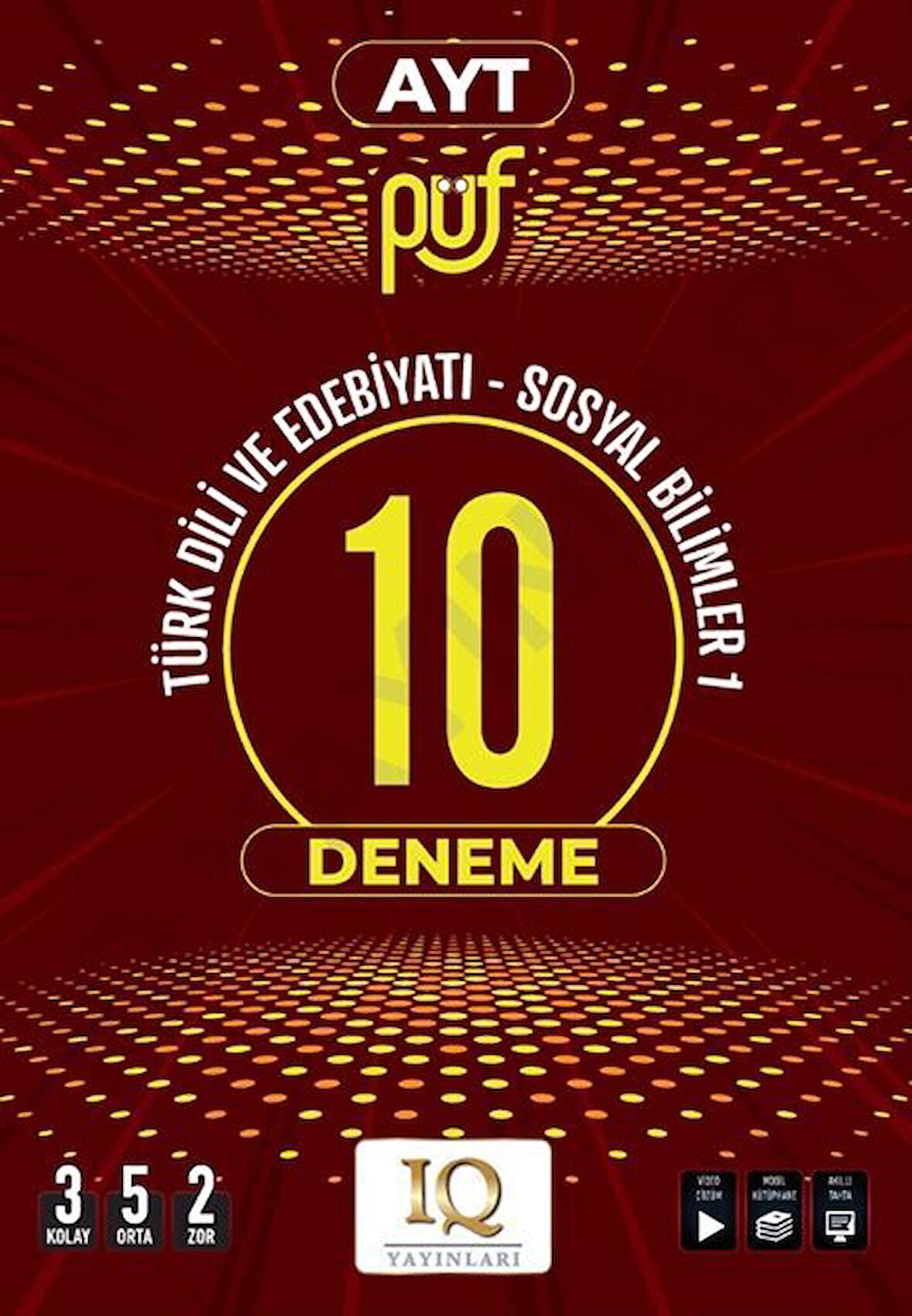 IQ Yayınları AYT Türk Dili ve Edebiyatı Sosyal Bilimler Püf 10 Deneme