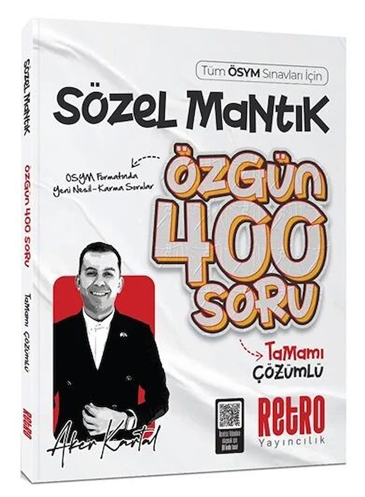 Retro Yayıncılık KPSS MEB-AGS ALES DGS TYT AYT Sözel Mantık Özgün 400 Soru Bankası Çözümlü