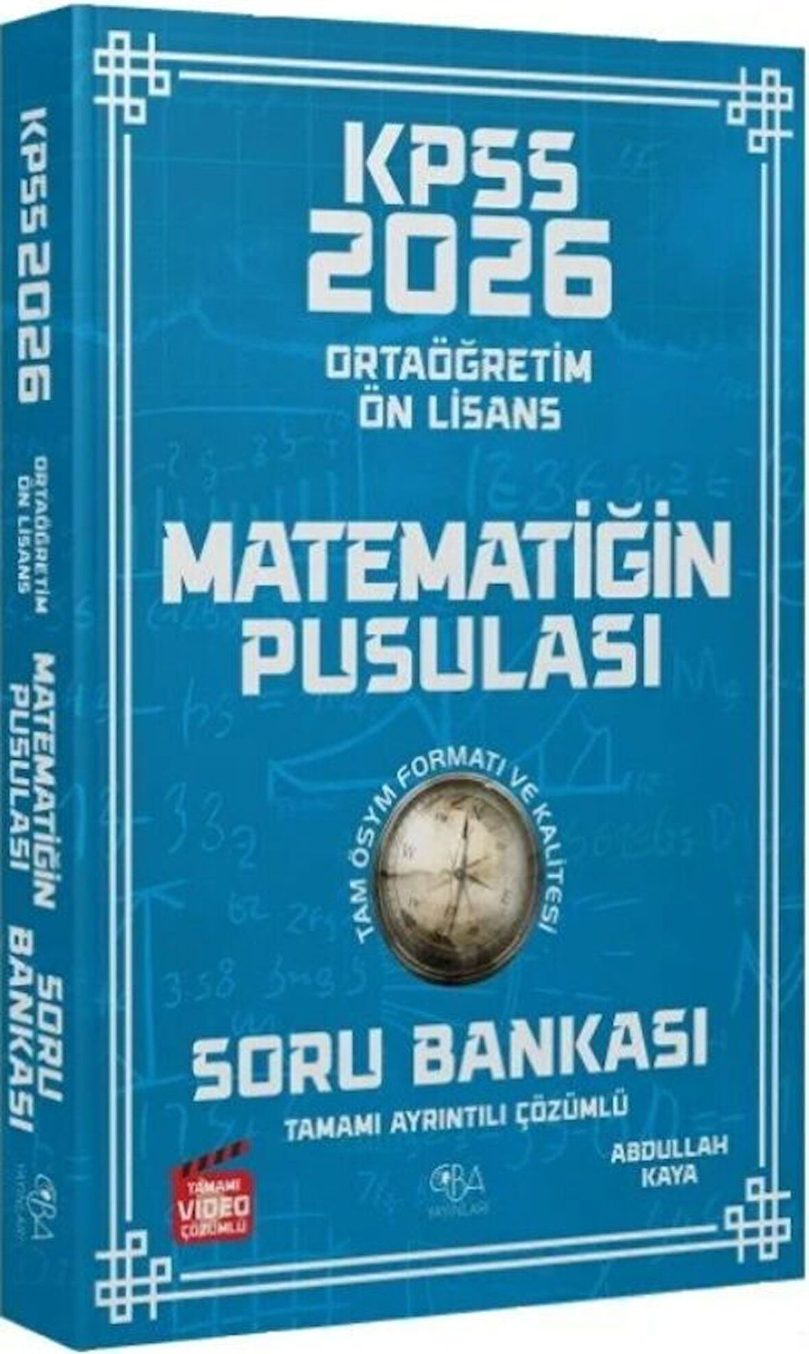 CBA Yayınları 2026 KPSS Lise Ortaöğretim Ön Lisans Matematik Matematiğin Pusulası Soru Bankası