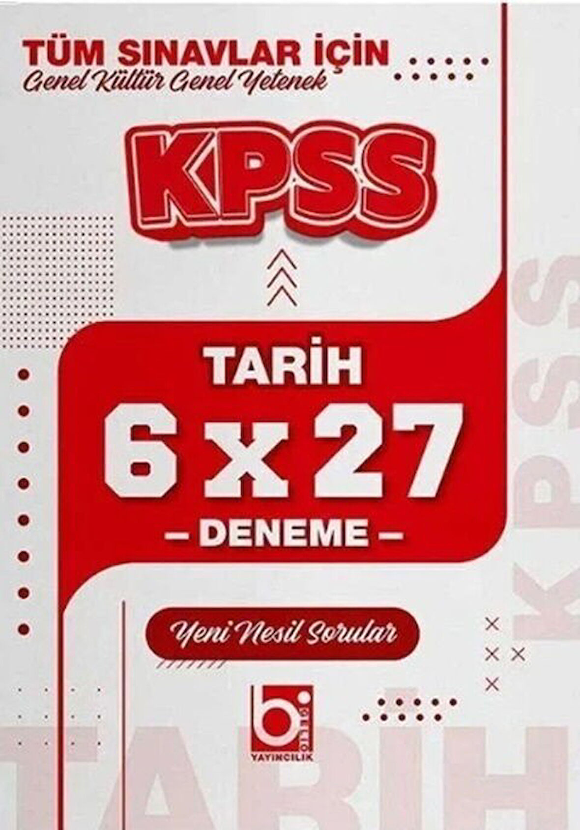 KPSS Tarih 6x27 Deneme Bigelio Yayıncılık