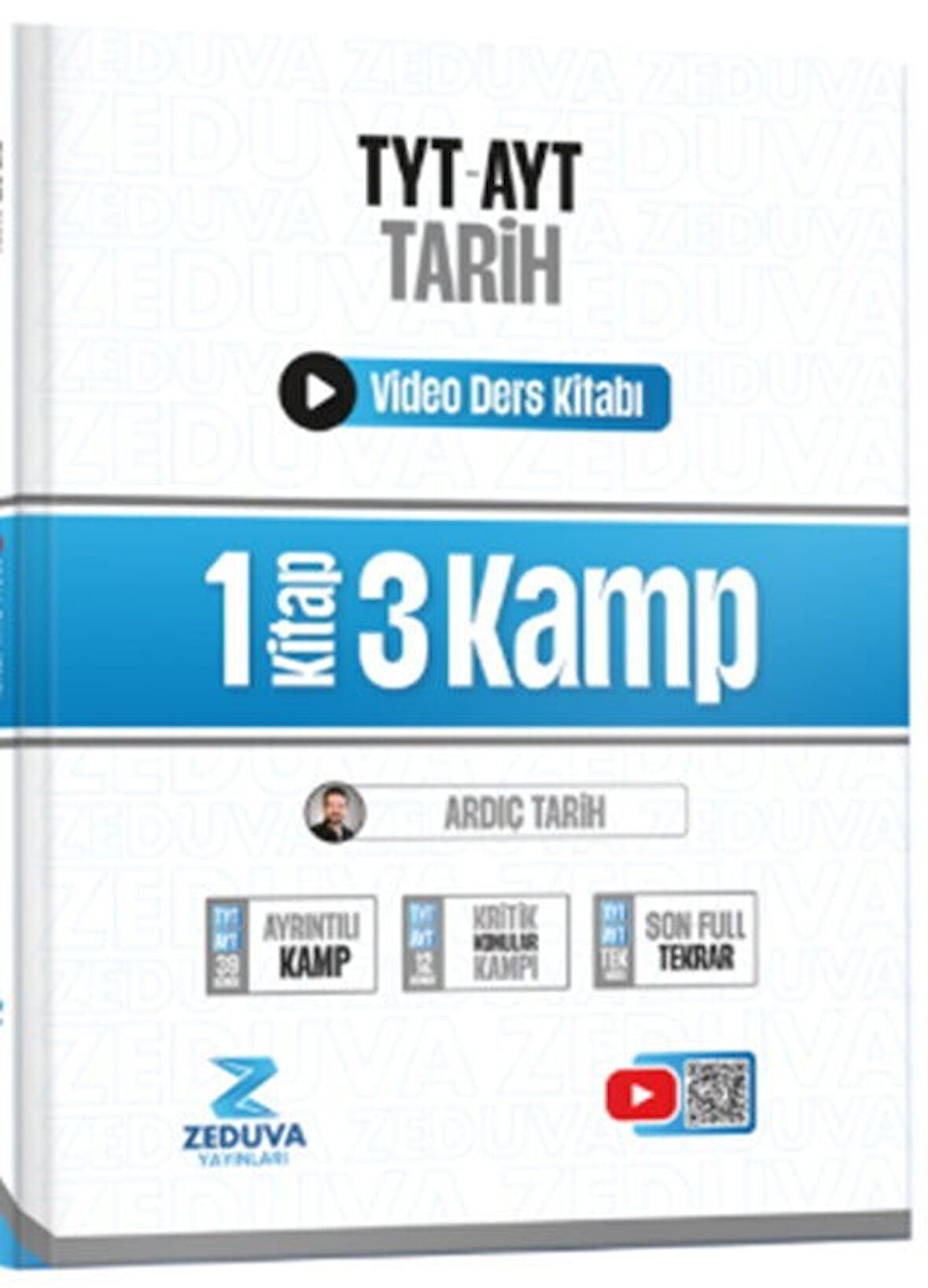 Zeduva Yayınları Ardıç Tarih TYT AYT Tarih 1 Kitap 3 Kamp Video Ders Kitabı