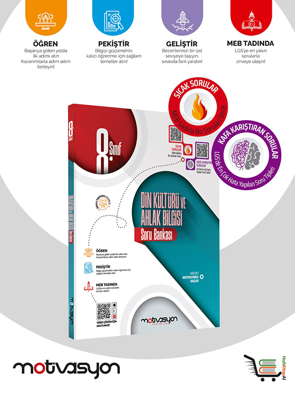 Motivasyon 8. Sınıf Din Kültürü ve Ahlak Bilgisi Soru Bankası