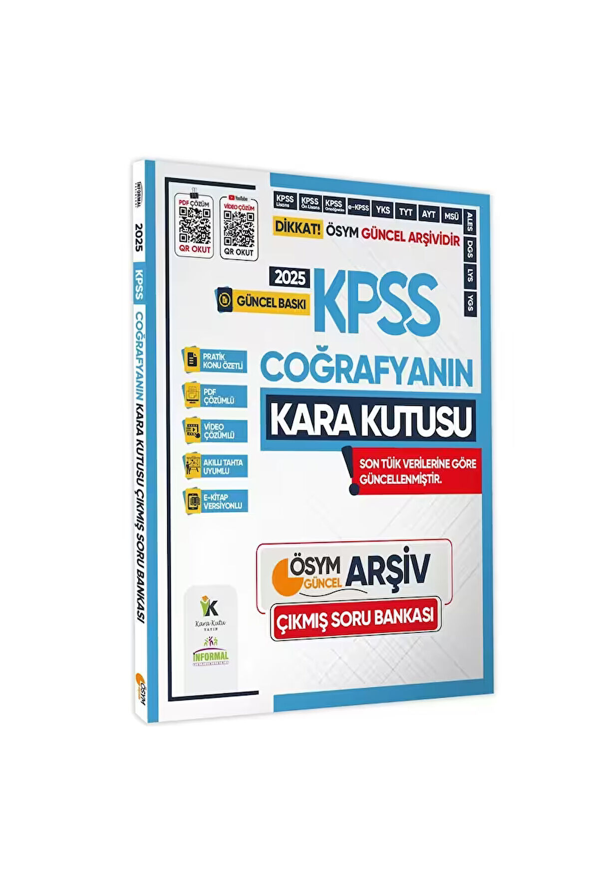 2025 KPSS COĞRAFYANIN Kara Kutusu ÖSYM Çıkmış Soru Havuzu Bankası Konu Özetli Video/PDF Çözümlü