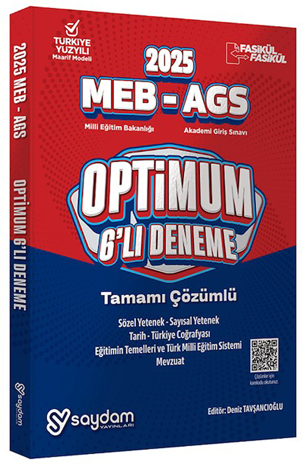 2025 MEB AGS Optimum 6 Deneme Fasikül Çözümlü Saydam Yayınları
