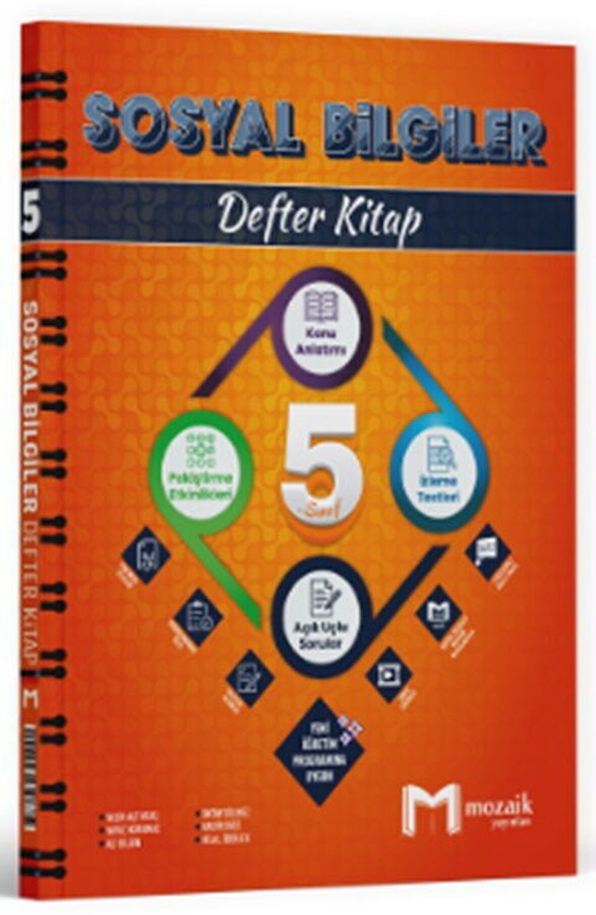 5. Sınıf Sosyal Bilgiler Defter Kitap Mozaik Yayınları