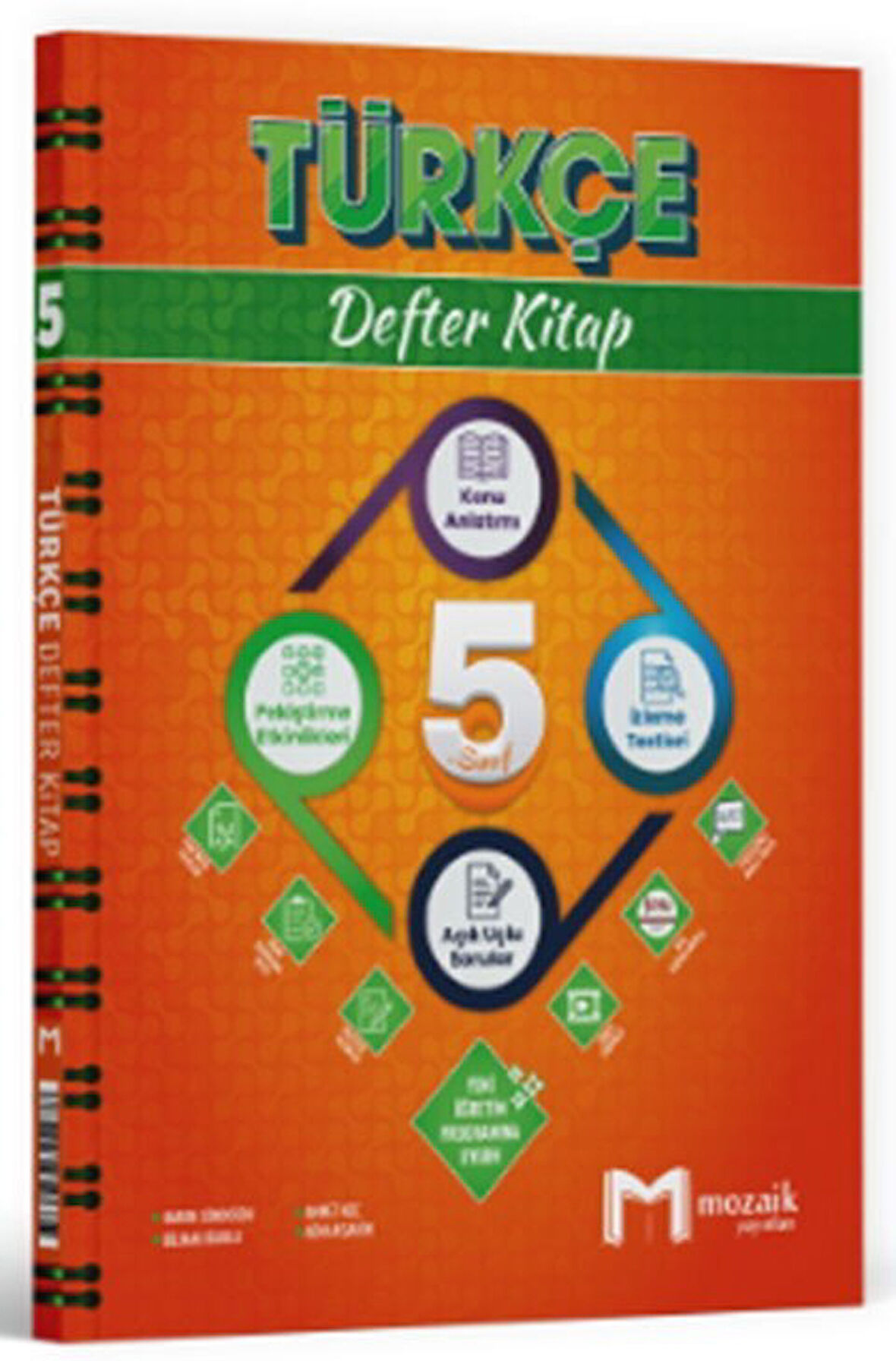 5. Sınıf Türkçe Defter Kitap Mozaik Yayınları