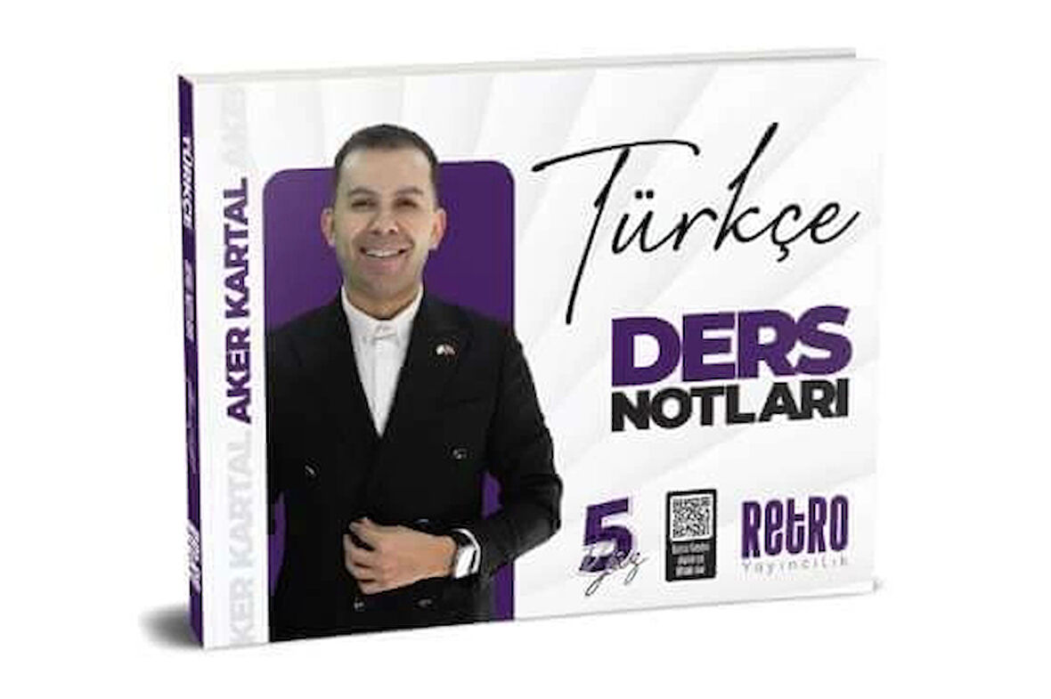 Retro Yayıncılık 2025 KPSS Genel Yetenek 5yüz Türkçe Ders Notu - Aker Kartal