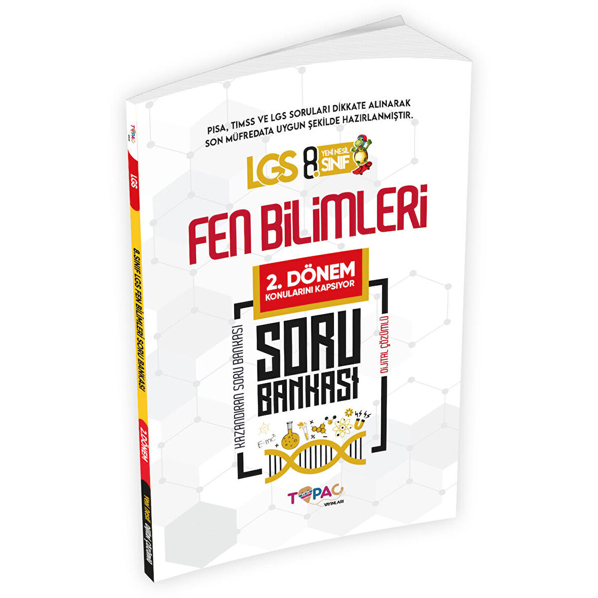 2024 8.Sınıf LGS Fen Bilimleri 2.DÖNEM Dijital Çözümlü Soru Bankası Topaç Yayınları