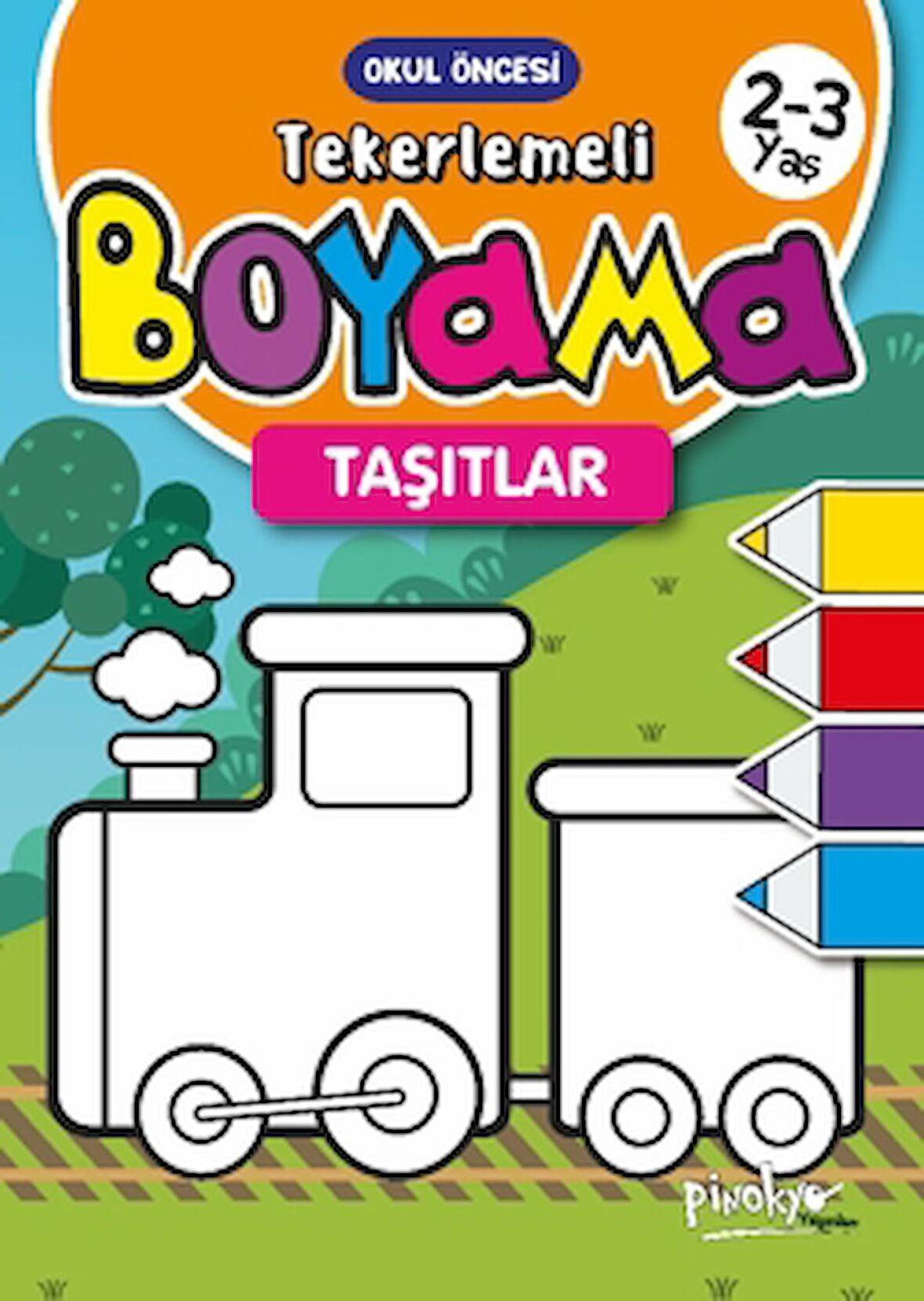 2-3 Yaş Tekerlemeli Boyama Taşıtlar