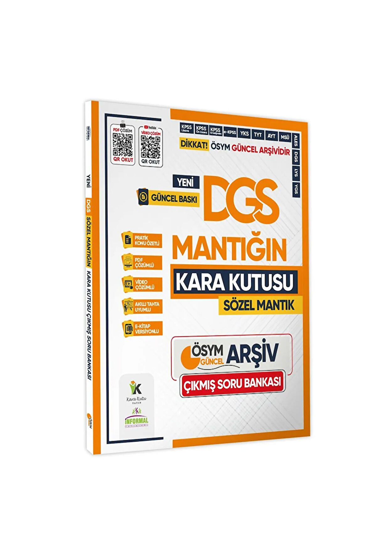 2025 Dgs Sözel Mantığın Kara Kutusu Ösym Çıkmış Soru Havuzu Bankası Konu Özetli Video/pdf Çözümlü