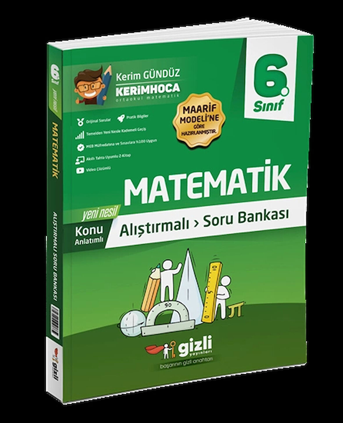 Gizli Yayınları 6. Sınıf Matematik Konu Anlatımlı Soru Bankası Yeni