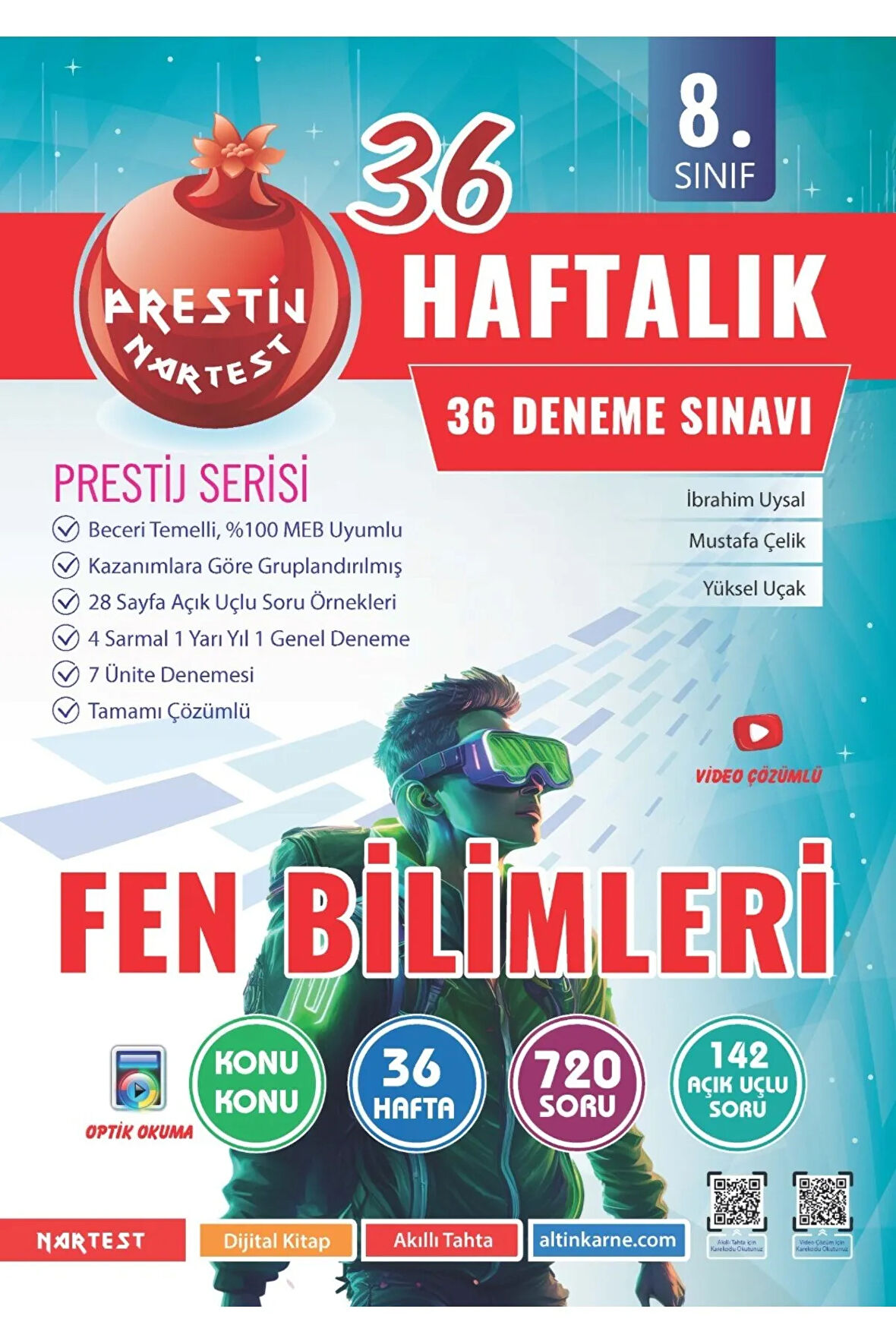 Nartest 8. Sınıf LGS Haftalık Fen Bilimleri Denemeleri (Prestij Serisi)