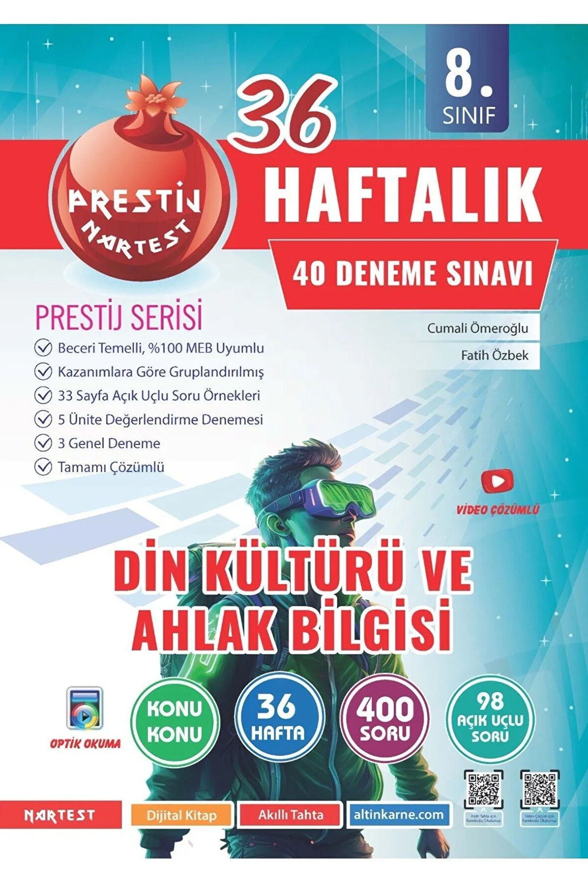 Nartest 8. Sınıf LGS Haftalık Din Kültürü Denemeleri (Prestij Serisi)