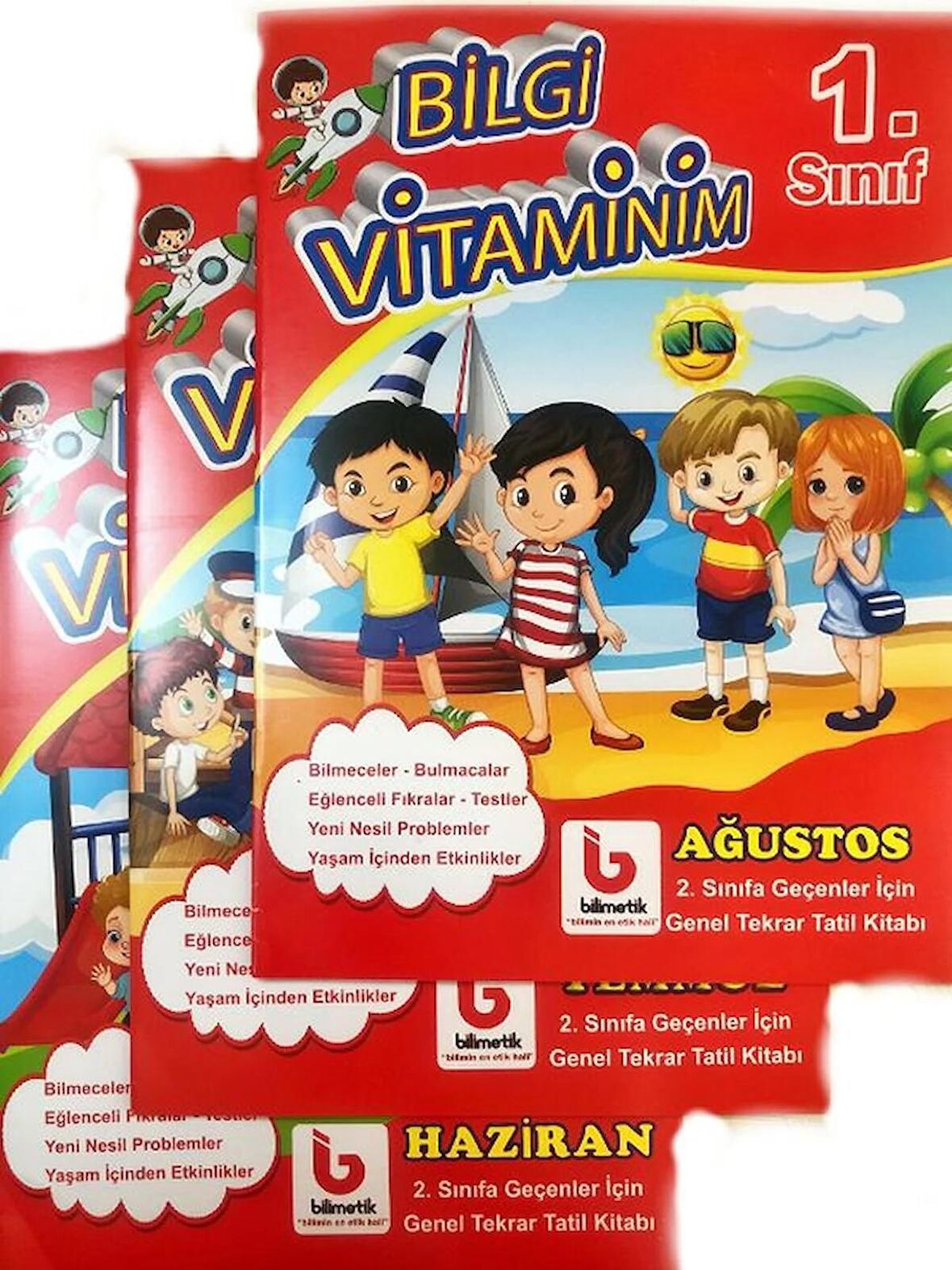 Bilgi Vitaminim 1. Sınıf Yaz Tatil kitabı Bilimetik Yayıncılık