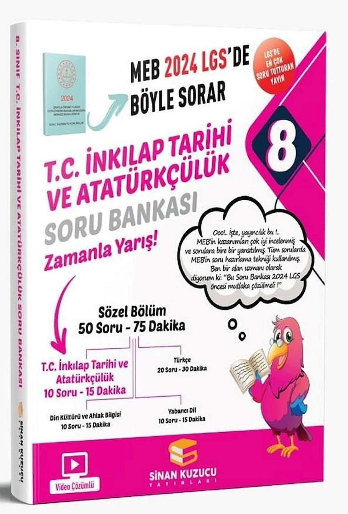 Sinan Kuzucu 8.Sınıf LGS İnkılap Tarihi Soru Bankası