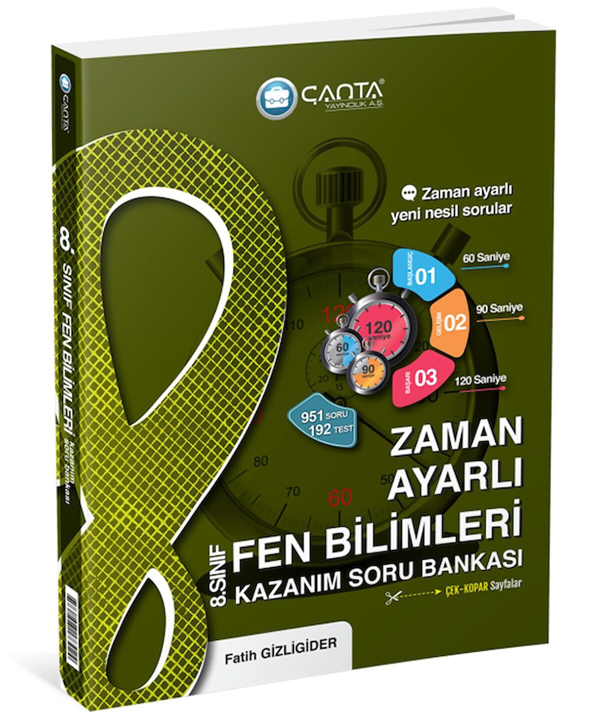 Çanta 8.Sınıf LGS Fen Bilimleri Zaman Ayarlı Kazanım Soru Bankası - Yeni