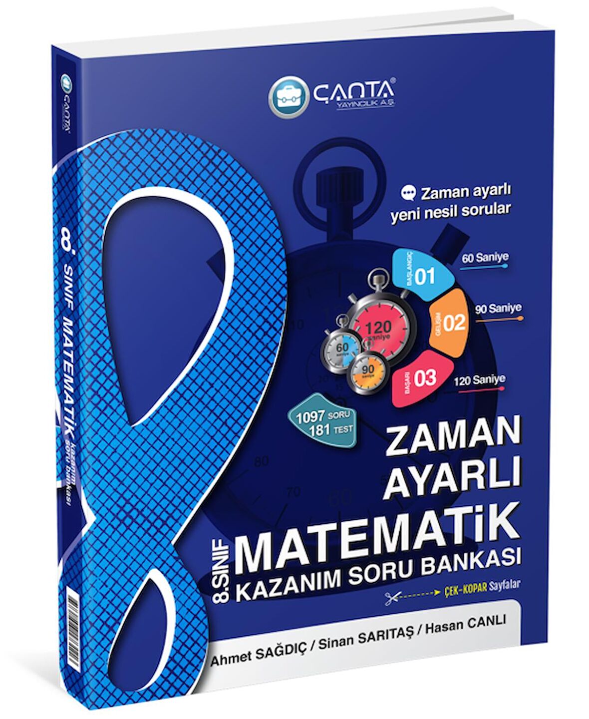 Çanta 8.Sınıf LGS Matematik Zaman Ayarlı Kazanım Soru Bankası - Yeni