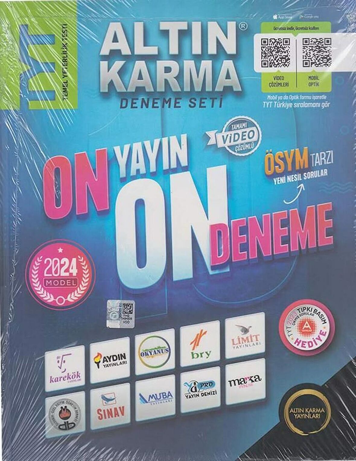 ALTIN KARMA / TYT 2024 10 DENEME SETİ(10 YAYIN 10 DENEM)